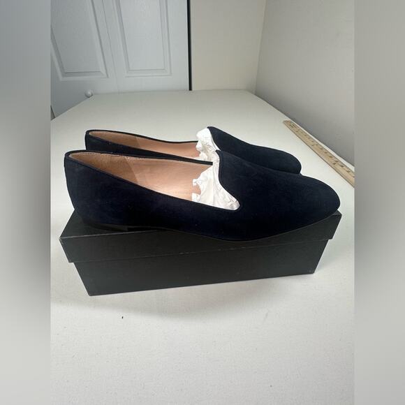 J. Crew Suede Dark Navy Smoking Slipper Size 9.5 NIB - Picture 5 of 7